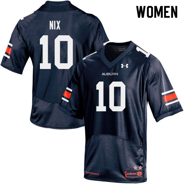 Auburn Tigers Women's Bo Nix #10 Navy Under Armour Stitched College 2019 NCAA Authentic Football Jersey DLT5674TN